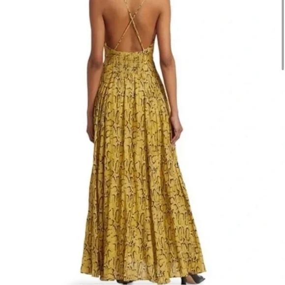 Frame Malibu dress snake print